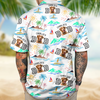 Custom Photo Dog Dad Stance Beach Hawaii Shirt LM32 893707