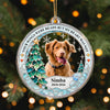 Custom Dog Photo In Loving Memory Christmas Acrylic Ornament Pet Loss Keepsake Gift CH07 180536