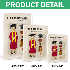 Custom Face Figure Acrylic Block Plaque, Unique Keepsake, Graduation Gift HA75 892330