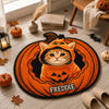 Custom Dog Cat Photo Halloween Pumpkin Custom Shape Faux Cashmere Rug HO82 903164