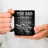 Custom Name The Dad Squad Fist Bump Black Mug - Personalized Father’s Day Gift HO82 902604