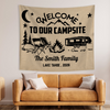 Personalized Welcome To Our Campsite Camping Tapestry, Gift For Camping Lovers HO82 903076