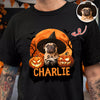 Custom Halloween Dog Photo Dark Shirt Spooky Season Shirt Dog Lovers Halloween Gift CH07 899428
