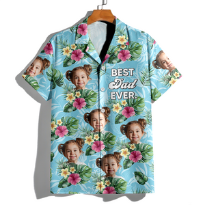 Custom Kid Photo Best Dad Ever Hawaiian Shirt CH07 896062