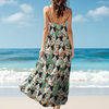 Custom Photo Cat And Leopard Summer Hawaii Maxi Dress For Cat Lovers LM32 893331