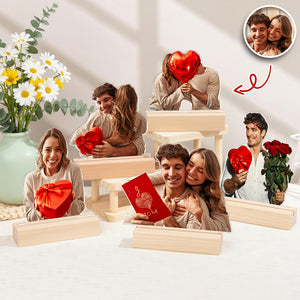 Custom Couple Photo Acrylic Statuette, Anniversary Gift for Him, Her, Couple, Valentine's Day HO82 901134