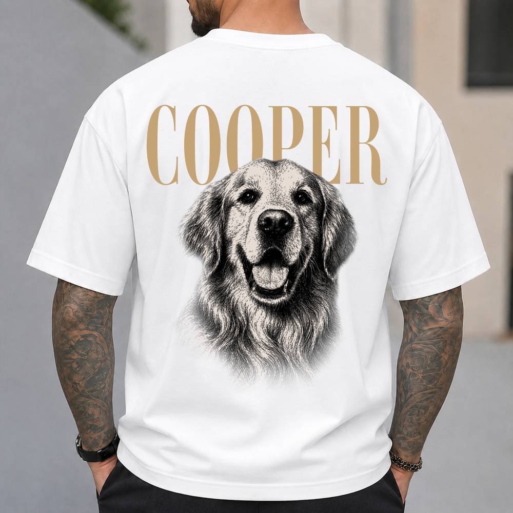 Custom Pet Face Shirt Vintage Style Back Comfort Shirt HO82 903208