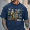 Personalized Vintage Photo Merry Fishmas Comfort Shirt Gift For Fishing Lovers HA75 922116