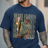 Personalized Vintage Photo Merry Fishmas Comfort Shirt Gift For Fishing Lovers HA75 922116