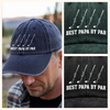 Custom Name Best Dad By Par Washed Denim Baseball Cap CH07 911238