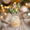 Custom Dinosaur Face Cupcake Toppers Dinosaur Birthday Decor HA75 892114