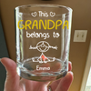 Personalized This Dad Belongs To Us Rock Glass - Father's Day Gift For Husband, Dad, Grandpa LM32 669061