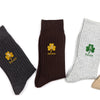 Personalized Name With Clover Leaf Embroidered Socks HO82 903282