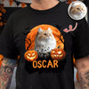 Custom Halloween Cat Photo Dark Shirt Spooky Season Shirt Cat Lovers Halloween Gift CH07 899620