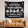 Personalized Welcome To Our Campsite Camping Tapestry, Gift For Camping Lovers HO82 903072