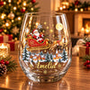 Personalized Christmas Stemless Wine Glass Gift For Family CH07 180970