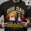 Custom Photo Dog Dad The Man The Myth The Snack Dealer Dark Shirt HO82 902504