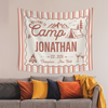 Personalized Camp Bachelorette Bride Banner Tapestry, Bridal Camping Party Decor HO82 902958