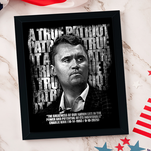 Charlie Kirk Memorial – A True Patriot Tribute Remembrance Picture Frame LM32 65523