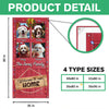 Custom Dog Photo Welcome To Our Home Peeking Pets Door Cover HO82 900240