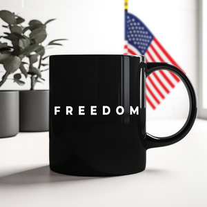 Charlie Kirk Freedom Black Mug HA75 64468