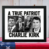 Justice for Charlie Kirk - Prayers Up for Charlie Picture Frame HA75 64486
