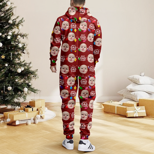 Custom Funny Kids Photo Best Mommy Daddy Ever Christmas Light Onesite Pajamas CH07 899840
