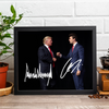 Charlie Kirk - Donald Trump Autographed Signed Picture Frame LM32 65505