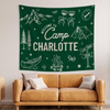 Custom Name Welcome To Camp Tapestry Banner - Personalized Gift For Camping Lovers HO82 902960