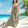 Custom Photo Dog And Leopard Summer Hawaii Maxi Dress For Dog Lovers LM32 893317