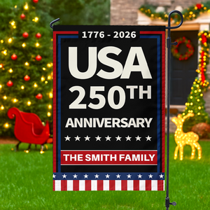 Custom Family Name Celebrate America 250th Anniversary Garden Flag CH07 899604