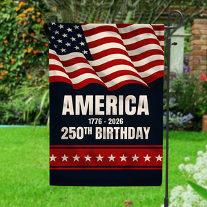 America 1776 - 2026 250th Birthday Garden Flag TH10 896035