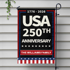 Custom Family Name Celebrate America 250th Anniversary Garden Flag CH07 899604