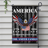 Custom Family Name America Eagle 250th Anniversary Semiquincentennial 1776-2026 Patriotic Garden Flag CH07 899580