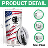 Personalized Golf Ball Pattern America Flag Fat Tumbler Gift For Golfer, Golf Lovers HA75 921040