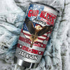 Custom Name Patriotic 250th Anniversary God Bless America Eagle 1776-2026 Fat Tumbler HO82 902254