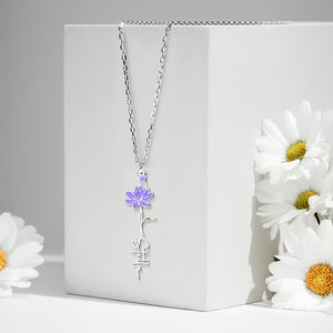 Personalized Special Flower Graceful Shape Necklace For Mother's Day LM32 893417