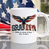 Custom Name America Papa Eagle USA Flag Patriotic Mug HA75 898950