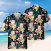 Custom Funny Photo Kid Flamingo Hawai Shirt Summer Gift, Family Gift HA75 892450