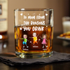 Custom Photo To Mom Dad From The Reasons You Drink Personalized Whiskey Glass Funny Gift For Dad Mom CH07 895536