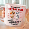 Personalized Gift To The World's Best Dog Mom Marble Mug LM32 893253