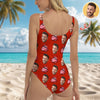 Custom Face With Red Lips Swimsuit Gift For Her LM32 899867