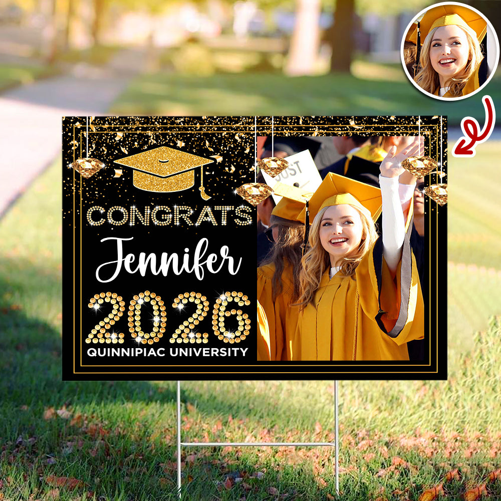 Personalized Congrats Class Of 2026 Yard Sign Party Decor for Graduate CH07 910708