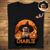 Custom Halloween Dog Photo Dark Shirt Spooky Season Shirt Dog Lovers Halloween Gift CH07 899428