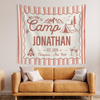 Personalized Camp Bachelorette Bride Banner Tapestry, Bridal Camping Party Decor HO82 902958