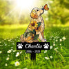 Custom Dog Cat Sunflower Memorial Garden Stake CH07 180198