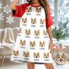 Custom Pet Portrait Raglan Nightgown – Personalized Dog/Cat/Person Photo & Name Gift TH10 898041