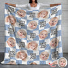 Custom Baby Face Best Dad, Mom Ever Personalized Gift for Parents Blanket HA75 921480