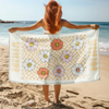 Personalized Smile Flower With Name Best Retro Summer Beach Towels LM32 893669