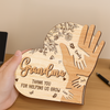Personalized Mommy We Will Always Reach For You Hand 2-Layered Wooden Plaque Mother's Day Gift CH07 910714